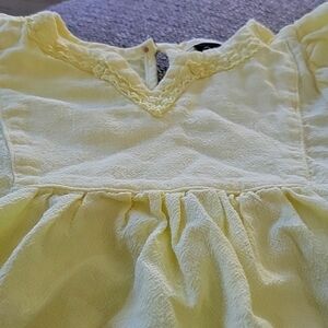 Yellow top girls flowy